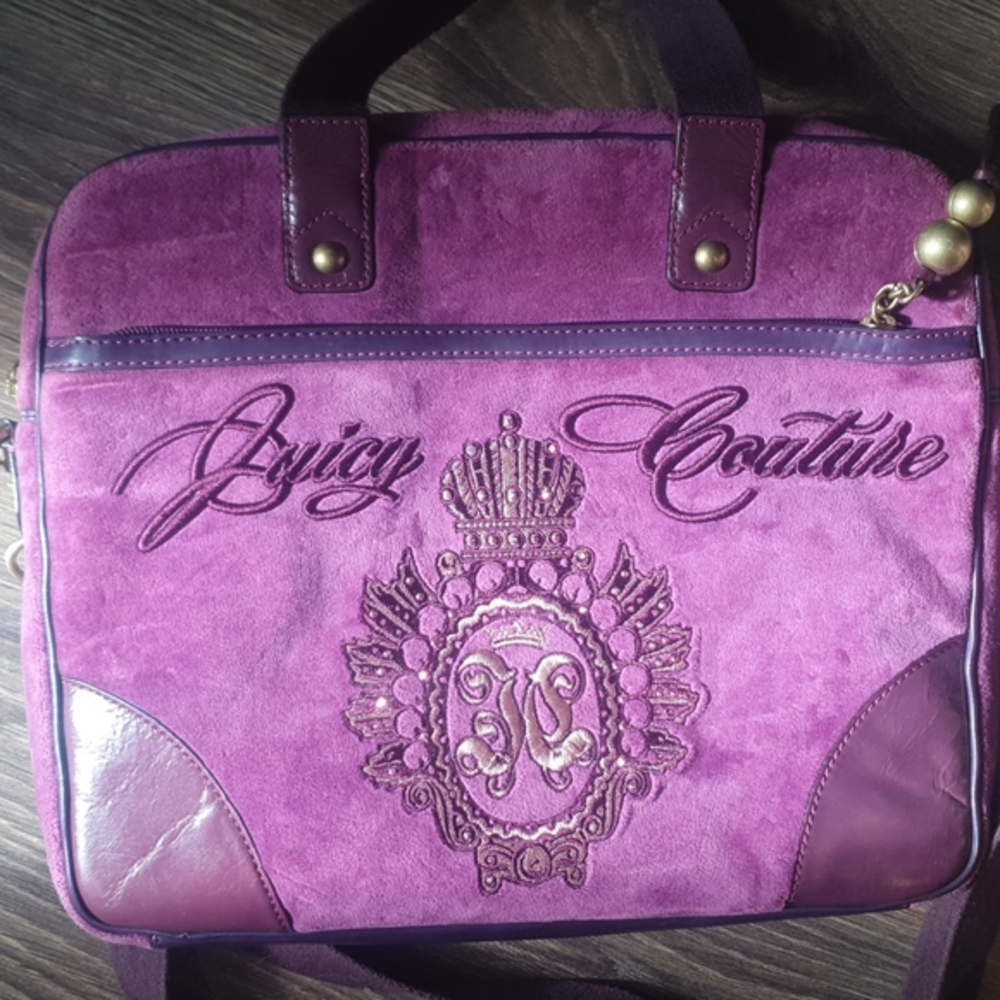 Juicy Couture Velvet Laptop Bag